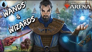 Wands amp Wizards MTG Arena  MonoBlue Wizards Deck in M19 Standard [upl. by Enrobso]