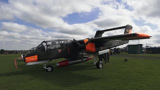 North American OV10B Bronco of the Bronco Demo Team display at the Race Day Air Show Old Warden [upl. by Kussell]