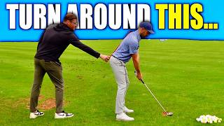 Tour Coach Teaches Me How To Turn In My Golf Swing Simple Golf Tips [upl. by Berlauda]