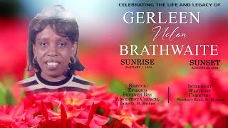 Celebrating the Life amp Legacy of Gerleen Nolan Brathwaite [upl. by Irish846]