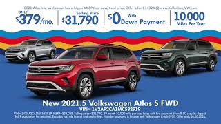 Lease Deals on New Volkswagen Tiguan S and Atlas S SUVs  Auffenberg Auto Group [upl. by Alyekahs]