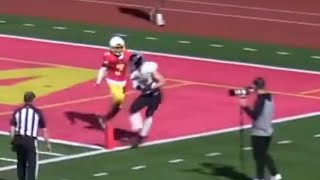 High School Football Officiating  Training Clip 70  Catch Inbounds or Out of Bounds [upl. by Somerset177]