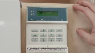 How to change Scantronic 9651 alarm code [upl. by Amadas]