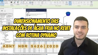 Dimensionamento das Instalações de Água Fria no Revit com Rotina Dynamo [upl. by Luella375]