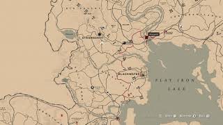 RDR2 Online  Chain Pickerel locations for Daily Challenge [upl. by Wachtel365]