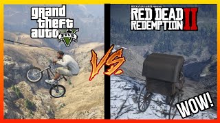 GTA5 VS RDR2  PHYSICS COMPARISON 2 🔥 [upl. by Alegre]