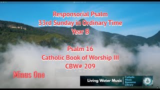 Responsorial Psalm  33rd Sunday of Ordinary Time YrB  CBW209  Psalm 16 Backing Tracks [upl. by Battista]