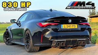 830HP BMW M4 G82 BIG TURBOS  REVIEW on AUTOBAHN [upl. by Elysee880]