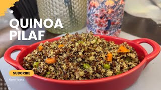 Easy Quinoa Pilaf Recipe  Tri color Quinoa Recipe [upl. by Acimad]