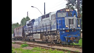 TREM Rumo Teste GE ES43BBi Sem Vagão Madrinha Ferrovia Curitiba  Paranaguá  Pinhais [upl. by Gayleen]