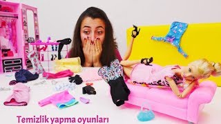 Barbie temizlik yapma oyunları Seçkin bölümler [upl. by Ogram]