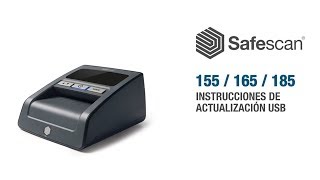 Safescan 155  165  185 instrucciones de actualización USB [upl. by Ahron342]