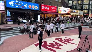 HONGDAE KPOP BUSKING  Pentagon Shine  Spring Snow [upl. by Adekahs4]