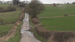 A drive from Baslow Village to Hassop through the scenic English countryside [upl. by Giulietta]