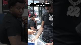 HUNXHO runs into Lil Meech while dropping 200k at Jewelry Unlimited  OUT NOW [upl. by Rasec]