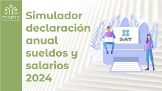 ¿Cómo presentar la declaración anual sueldos y salarios y asimilables a salarios en abril de 2024 [upl. by Aronle898]