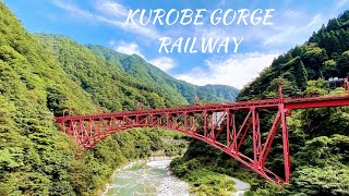 【TOYAMA JAPAN】KUROBE GORGE RAILWAY 富山黒部ダム [upl. by Imailiv257]