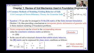 Foundation EngineeringChapter1 Review of Soil Mechanics Part18StressDilatancy Theory Example [upl. by Odarnoc40]