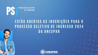 Unespar abre processo seletivo para 559 vagas remanescentes do vestibular 2024 [upl. by Flemming417]