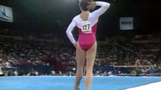 Kristy Powell  Floor Exercise  1997 US Gymnastics Championships  Women  Day 1 [upl. by Botnick]