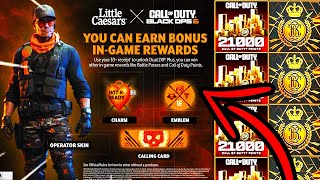 How to get and redeem BLACK OPS 6 LITTLE CAESARS Rewards and Promotions codes [upl. by Lorenz]