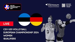 U20 EMQualifikation  Pool C Estonia vs Germany [upl. by Aibsel20]