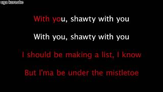 Justin Bieber  Mistletoe karaoke version [upl. by Aihsatan46]