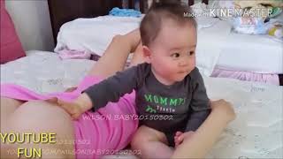 How to breastfeeding a child  best child and his mammas breastfeeding cute moment 2018 [upl. by Daahsar466]