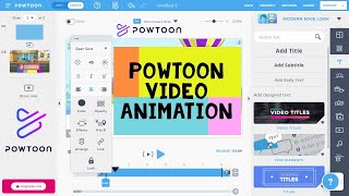 Powtoon Video Animation  How to Edit Video in Powtoon and Add Music  Animation Video Make [upl. by Haimerej]