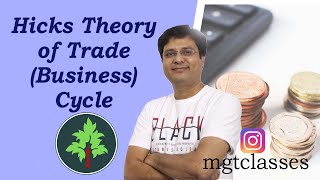 Hicks Theory of Trade Business Cycle in Hindi [upl. by Freeborn570]