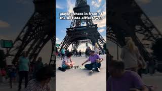 Chess In Front Of The EIFFEL TOWER [upl. by Mireielle]