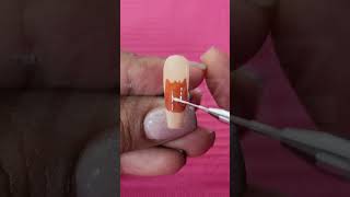 Diseño a mano alzada de zorro 🦊 cute manicuristas arteenuñas nailart [upl. by Elodea990]