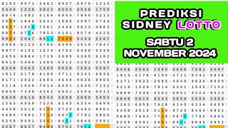 prediksi sydney LOTTO hari ini Sabtu 2 NOVEMBER 2024tarikan Paito Sydney sdy LOTTO [upl. by Lund]