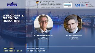 2023 3rd Annual Capital Link German Maritime Forum  Welcome amp Opening Remarks [upl. by Narib]