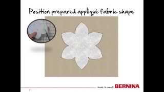 BERNINA Embroidery  Tool Tip  Appliqué by Machine Embroidery [upl. by Atiraj]