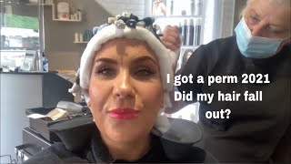 Getting a perm 2021  what could go wrong  Permed shag haircut  Brad mondo help [upl. by Farrah]