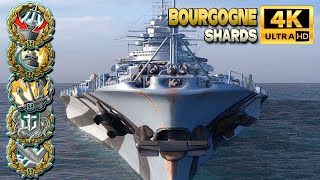 Battleship Bourgogne Nice finish after mediocre start  World of Warships [upl. by Rehpotsrihc]