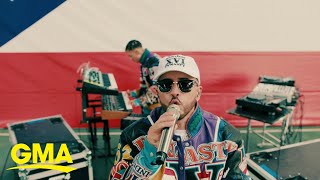 Tainy X Yandel perform ‘Déjà Vu’ on ‘GMA3’ [upl. by Preiser]