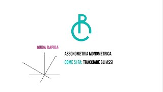 ASSONOMETRIA MONOMETRICA  COME SI FA TRACCIARE GLI ASSI [upl. by Saltsman]