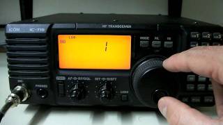 Icom IC718 HF Radio Overview amp CB Mod Info [upl. by Noiztneb532]