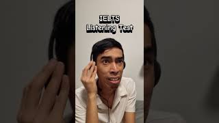 First time in IELTS Listening Room CapCut myo ielts funny [upl. by Airym322]