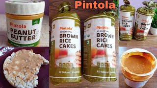 Pintola Organic Wholegrain Brown Rice Cake amp Peanut Butter  Amazon amp Flipkart  Full Review [upl. by Eneloj479]