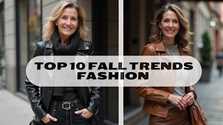 Top 10 Fall 2024 Fashion Trends For Women Over 50 The Wearable One [upl. by Willing]