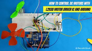 Controlling DC Motors with L293D Motor Driver IC and Arduino [upl. by Aralc]