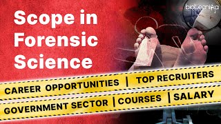 Career In Forensic Science  Govt amp Private Jobs  Scope  Salary [upl. by Ailehpo299]