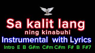 Sa kalit lang ning Kinabuhi  Instrumental with Lyrics and Chords [upl. by Sausa]