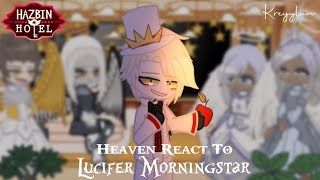 Heaven React To Lucifer Morningstar ◆ Hazbin Hotel ◆ credits on description ◆ kreyyluvv [upl. by Florenza]