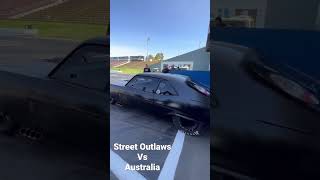 Street Outlaws Vs Australia begins at Perth Motorplex streetoutlaws noprepracing dragracing [upl. by Bathelda]