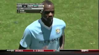 Balotelli trick shot vs LA Galaxy  Mancini take him out [upl. by Brandon]