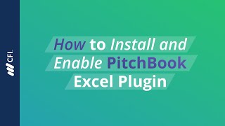 How to Install and Enable PitchBook Excel Plugin [upl. by Isabelita]